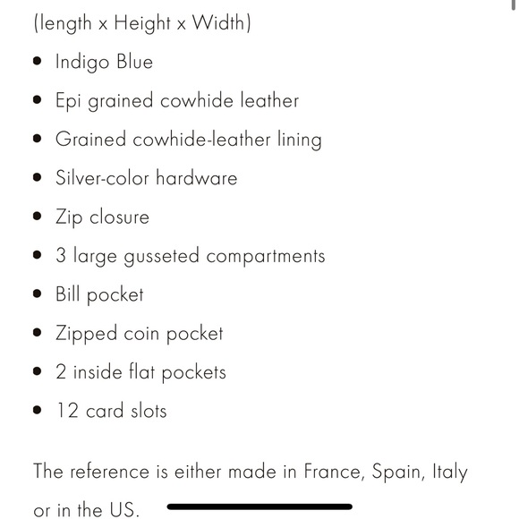 Authentic Louis Vuitton Epi Leather Zippy Wallet in Indigo - Picture 15 of 15